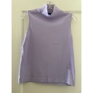 Lands' End Purple Sleeveless Boxy Tank Top